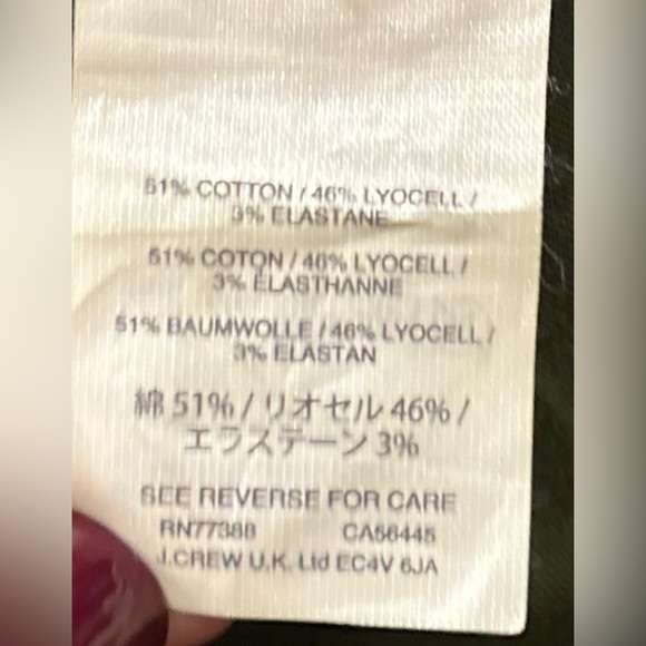 J. Crew Skinny stretch cargo pant with zippers Green Size 27 - Picture 9 of 9